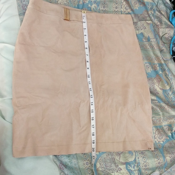 Ralph Lauren suede leather skirt size 12 NWT - Picture 5 of 8